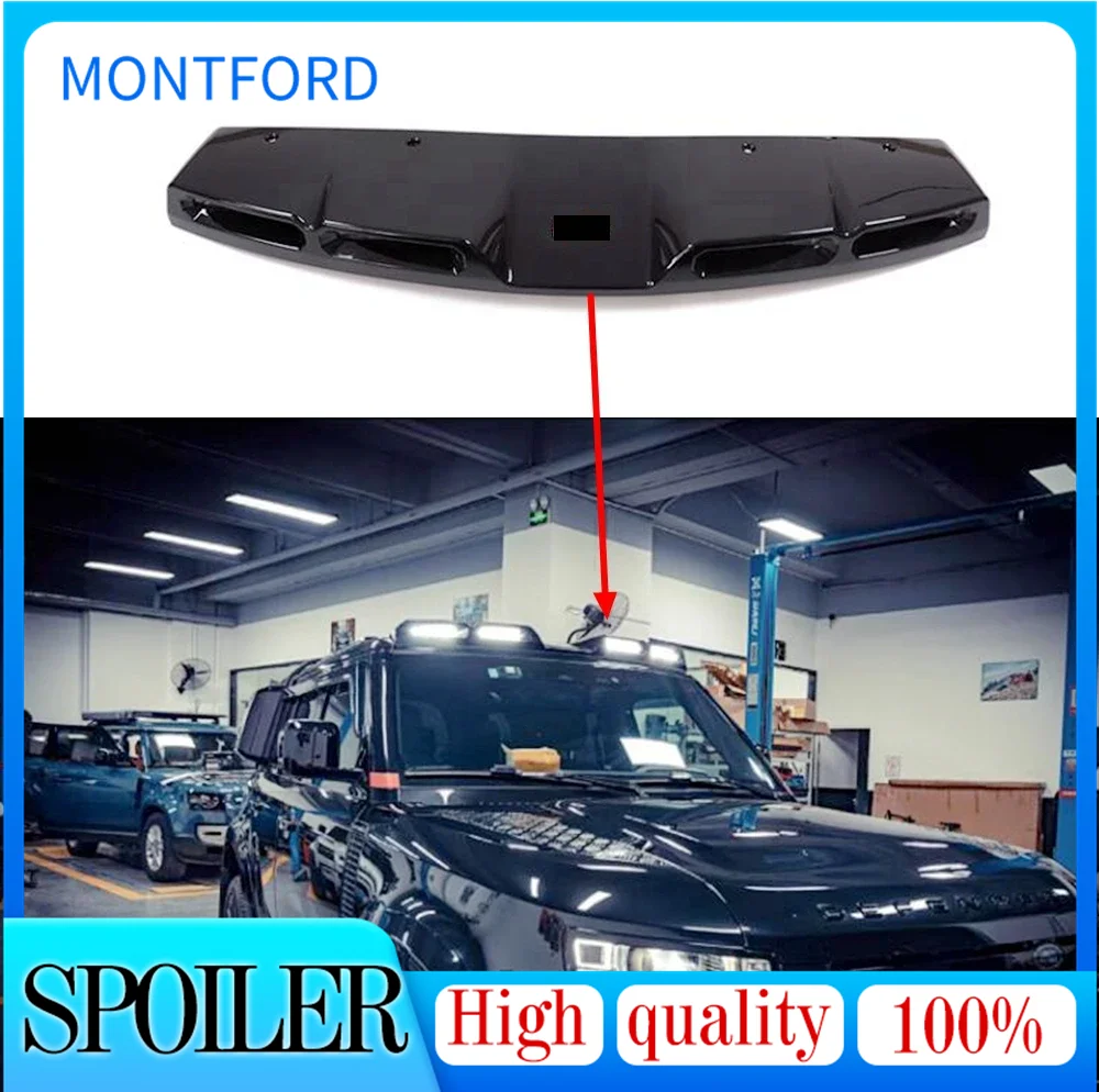 

Top Roof Light Pod For Land Rover Defender 2020-2023 Front Roof Spoiler With DRL Light Lamp Led Bar Car Body Parts Modification