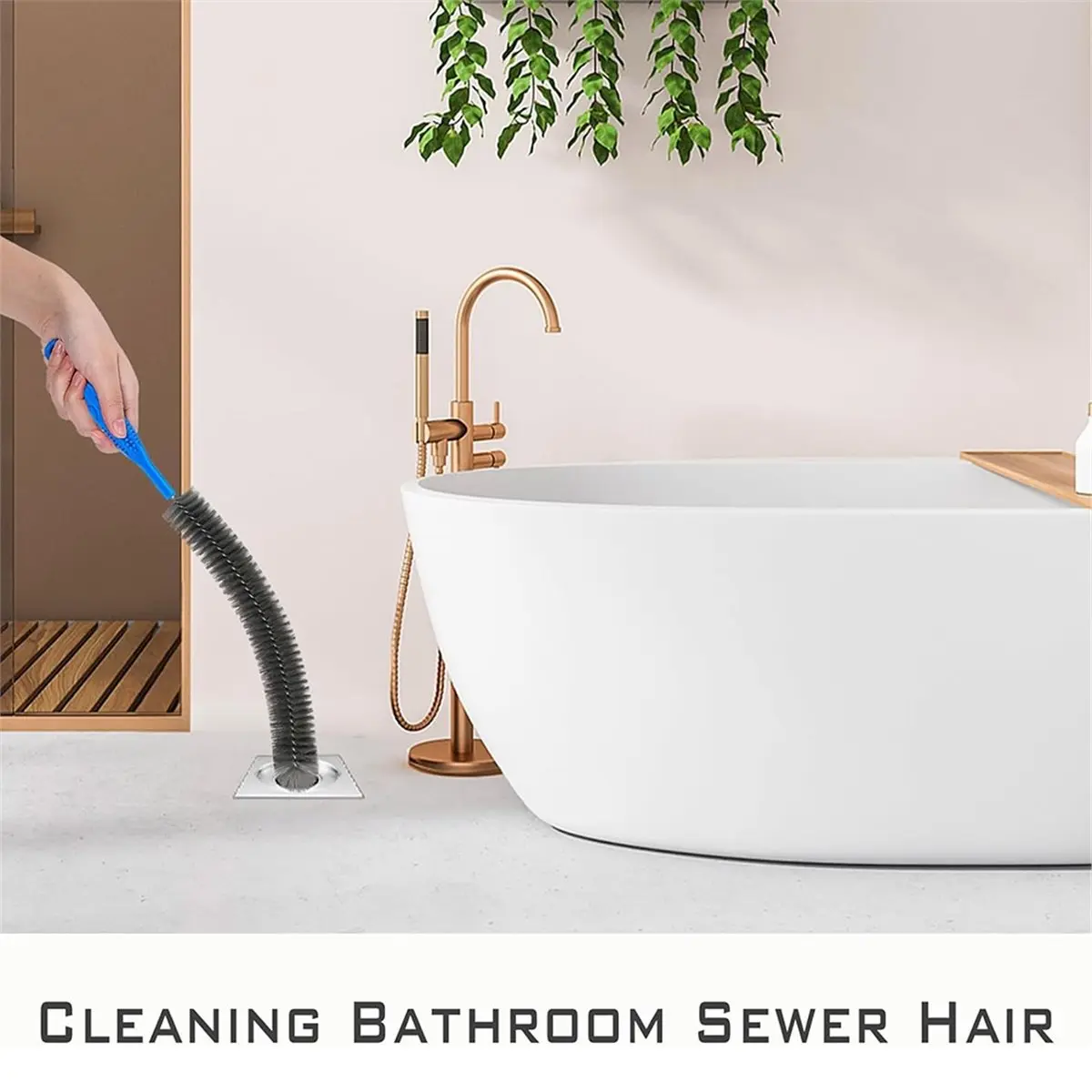 A95G Drain Cleaning Brush Set,Flexible Long Pipe Snake Hair Clogs Catcher Cleaner Tool for Sewer Drain,Pipe Brush,Sink