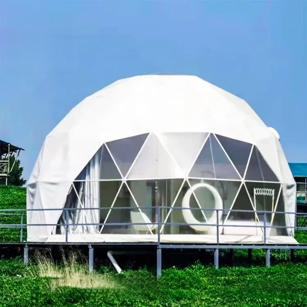 Custom 6m Luxury Geodesic Dome Tent, Outdoor Glamping Round Dome House for Resort Hotel Events