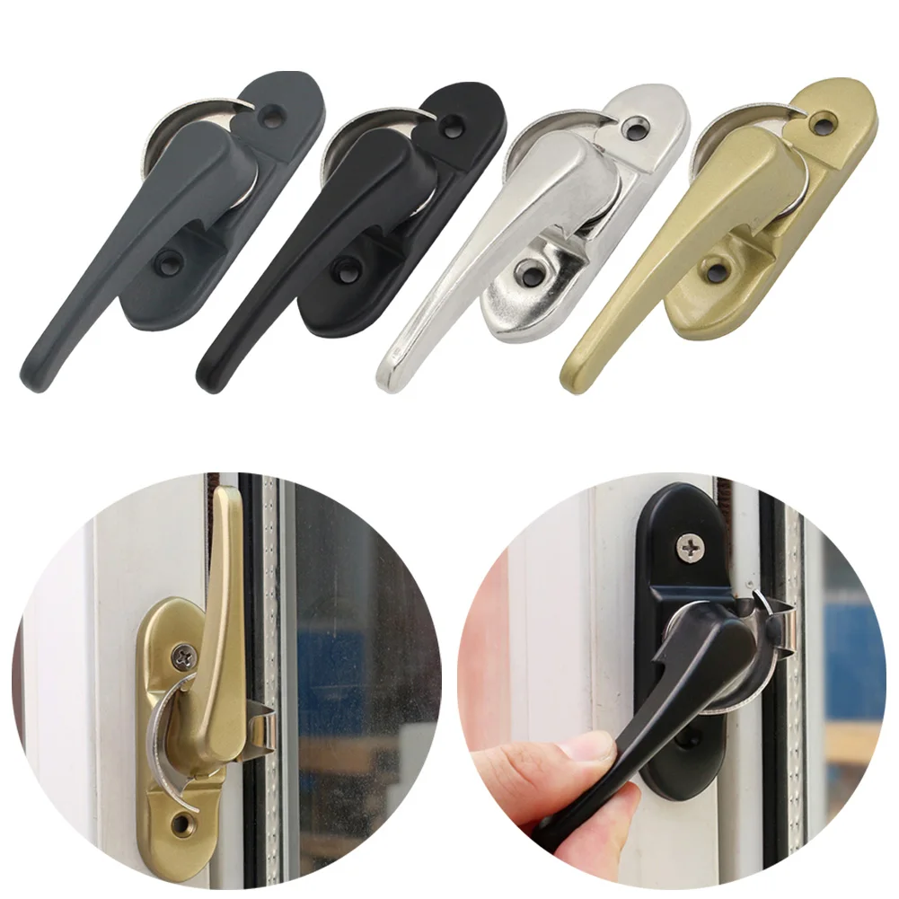 Window Safety Lock Hardware Multifunctional Double-sided Window Lock Buckle Home Improvement Accessories Household Supplies