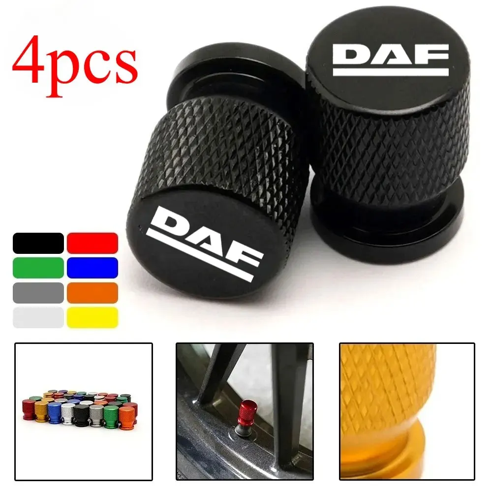 For DAF XF XG 95 105 106 4pcs Car Accessories Car Wheel Tire Valve Caps Tyre Stem Covers Airdust Waterproof view 2