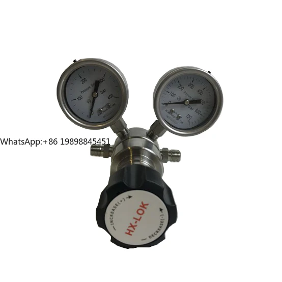 

Stainless Steel Adjustable Air Pressure Relief Regulator Valve with 2pcs Pressure Gauge