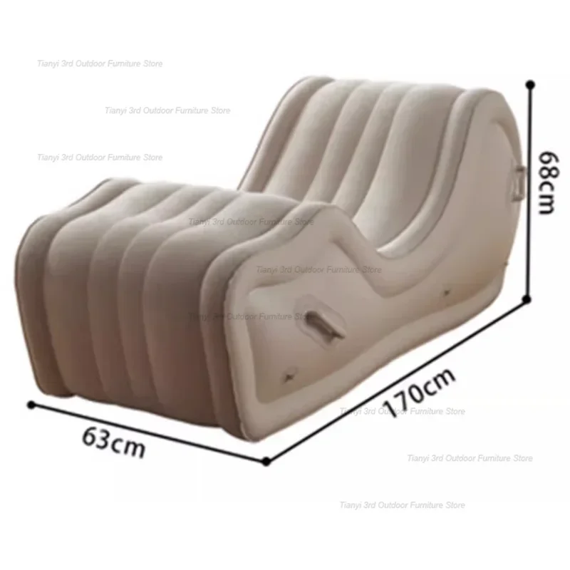 Asiento inflable nórdico para personas perezosas, asiento inflable fácil de llevar, descanso del día, muebles de exterior, Divano HBAS