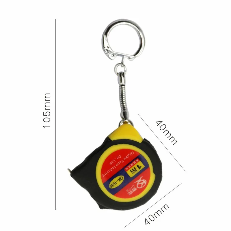 metro keychain Tape Measure Ruler Portable Pull Ruler Keychain Retractable Ruler Heart-shaped Tape Measure 1m