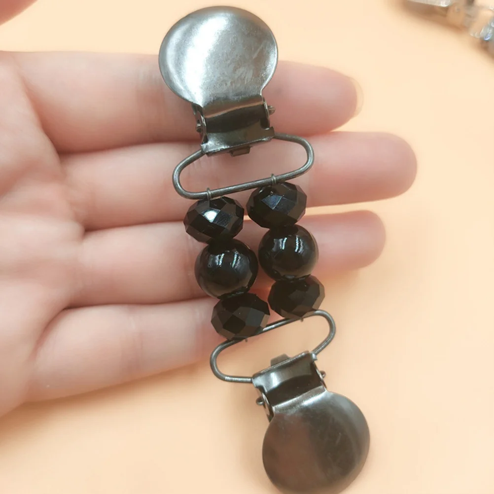 

3Pcs Pearl Sweater Clips Stylish Cardigan Clasp Brooch Clips Shawl Scarf Holder Women Dress Clip Accessory Scarf Clip