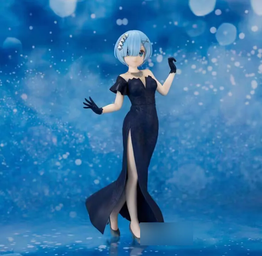 

Elegant 2025 promotional price Japanese original anime figure Rem evening dress action figure collectible model toys for boys