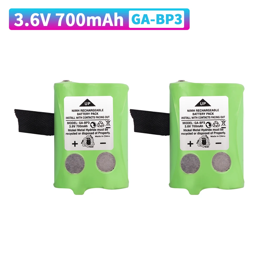 NI-MH 700mAh 3.6V GA-BP3 Pack Battery for Cobra PR145/150 /155G Walkie-Talkie 2-Way Radios NiMH Batteries 1-5PCS Battery