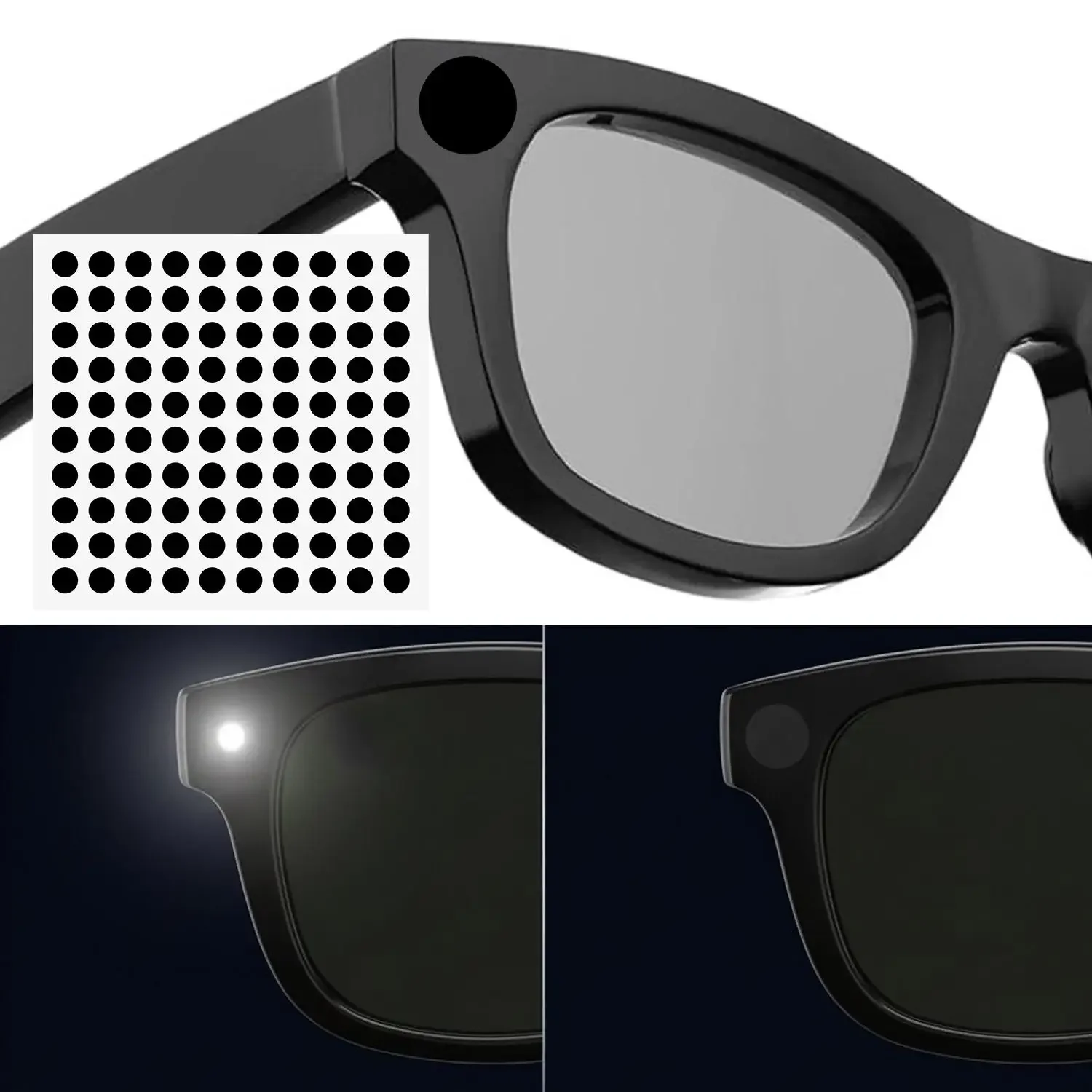 LED Light Shading Cover Stickers for AI Smart Glasses Smartglasses Shading Patch Blocking Sticker For AI Glasses Accessories
