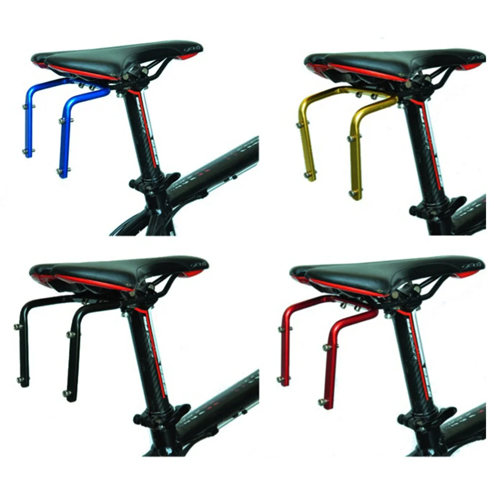 Bike Double Bottle Cage Adapter Aluminum Alloy Seatpost Mount Cycling Rack Holder for Road Bike Bottle Holder Adapter