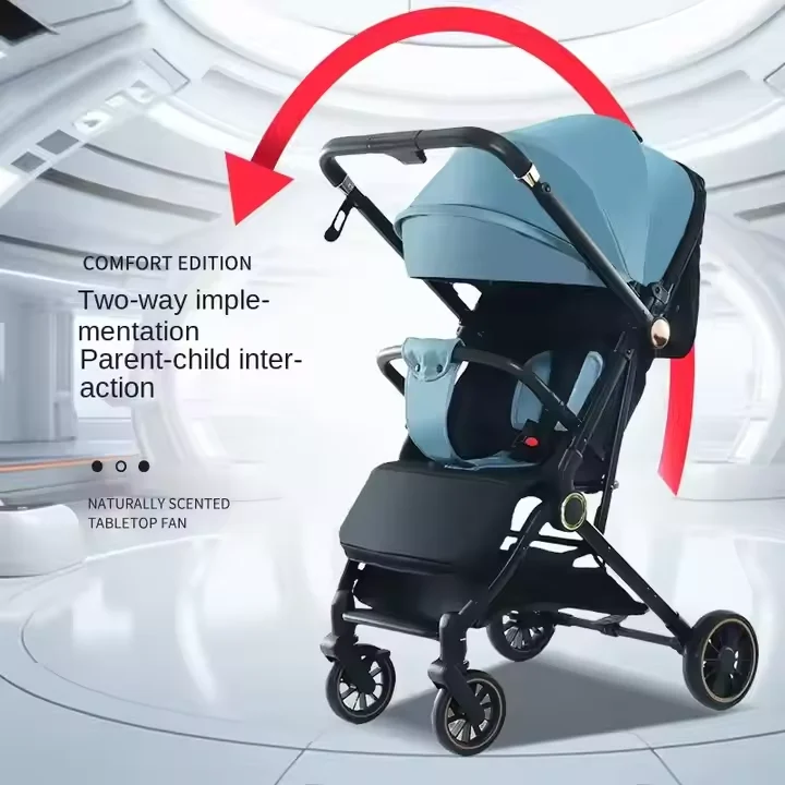 عربات أطفال خفيفة الوزن لحديثي الولادة خفيفة الوزن ذات جودة عالية ومقبض قابل للعكس وعربة أطفال حديدية للسفر