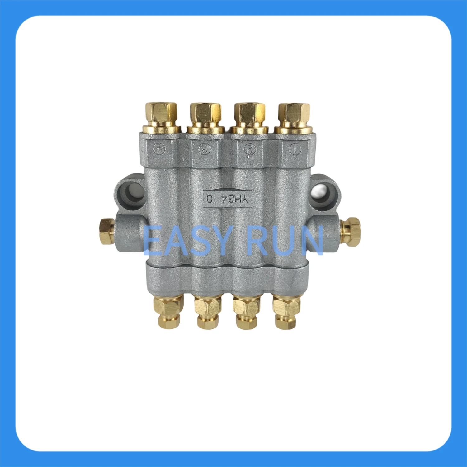 EASYRUN Piston Type Current Limiting Metering Detective Volumetric Oil Distributor With 2 to 6 Outlet Separator Valve Divider