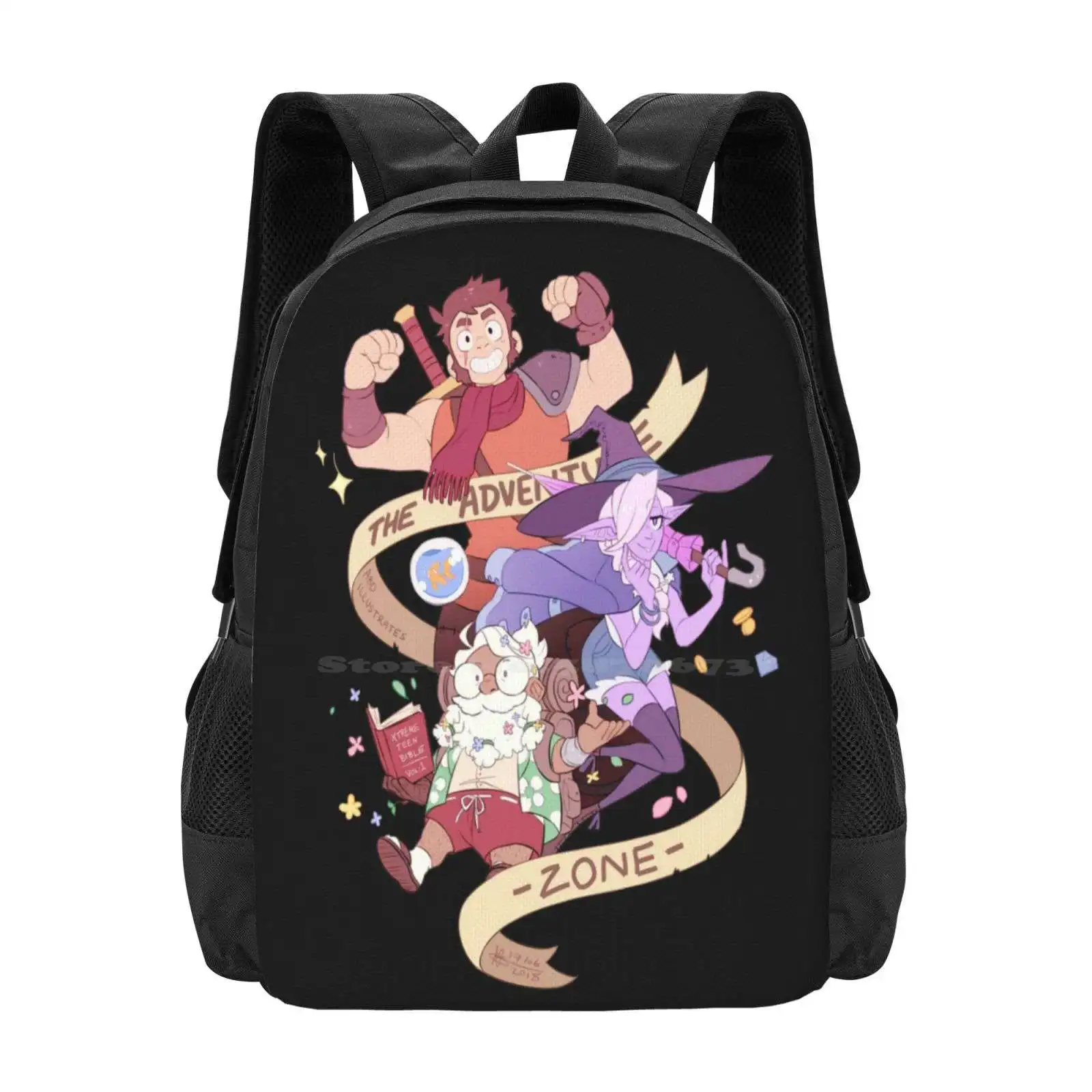 Tres Horny Boys Backpacks For School Teenagers Girls Travel Bags Adventure Zone Taako Merle Magnus Dnd And Dragons