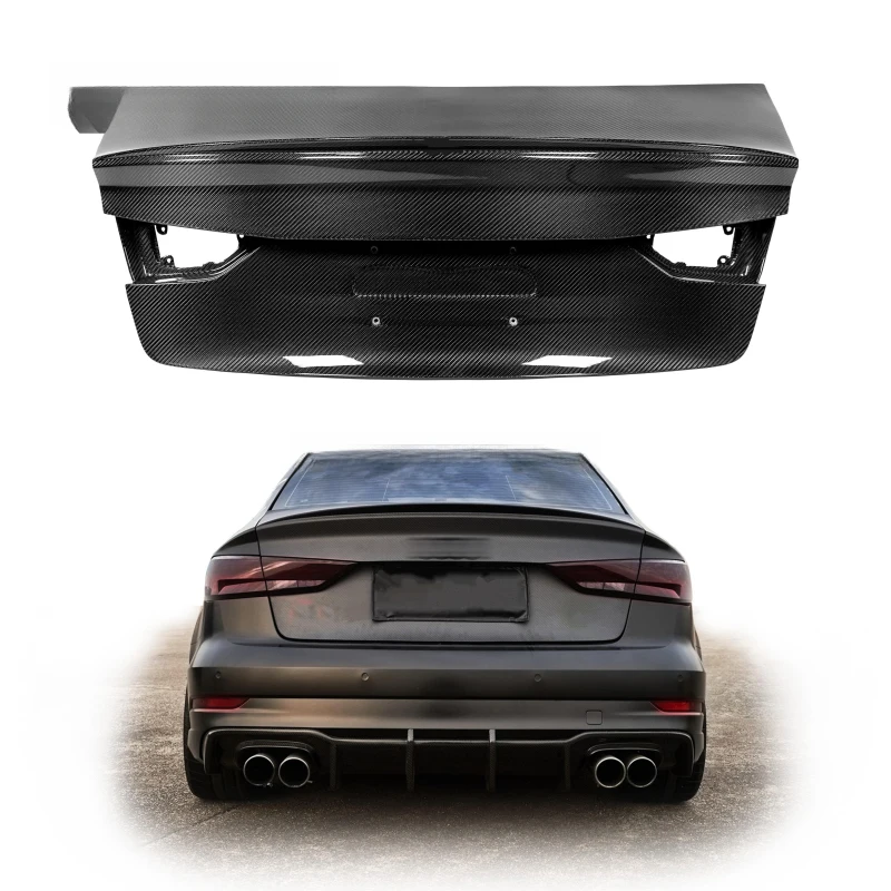 

Dry Carbon Fiber Suitable for the Rear Trunk Lid of the RS3 A3 (2017-2020).