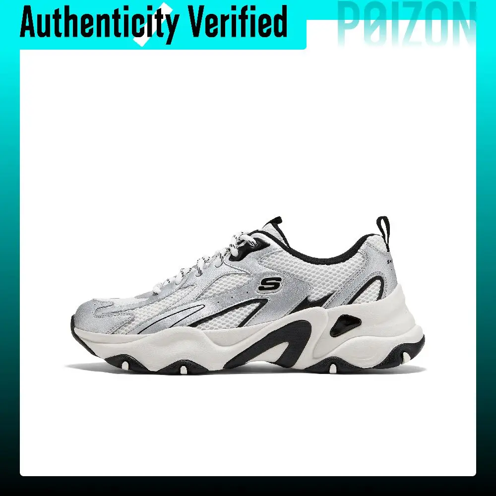 Skechers D'LITES 5.0 Cushioning Abrasion Resistant Breathable Support Height Increasing 232496-SLBK