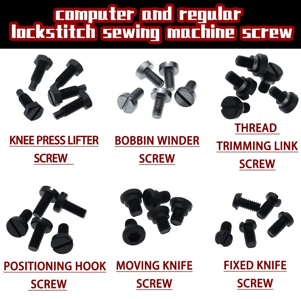 Frequently-Used For Lockstitch Sewing Moving Knife,Bobbin Winder,Positioning Hook Knee Press Lifter Screw