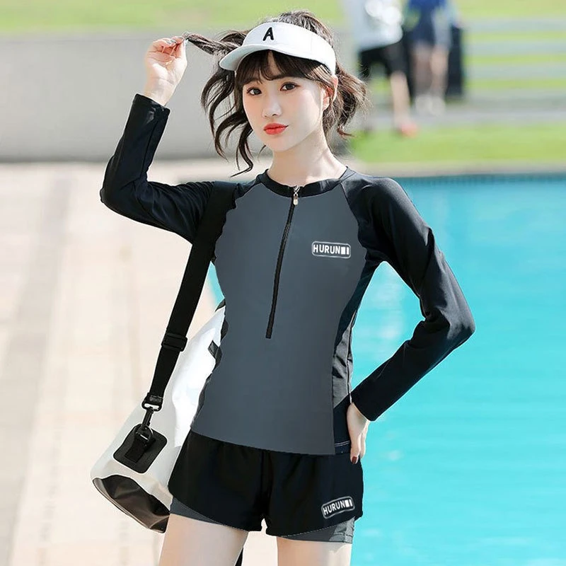 Men Woman Swimsuit Diving Suit Long Sleeve Quick Drying Wetsuit Summer Sun Protection Spearfishing Swim Surfing Training Suits