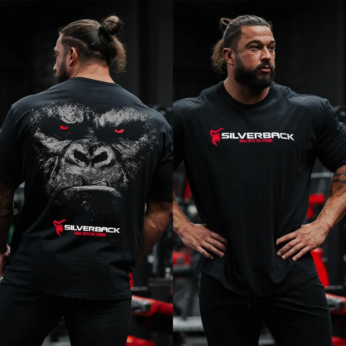Redemption  Silverback GYM Fitness Training Trend Brand Graphic T-Shirt Cotton Men Women Streetwear Tee