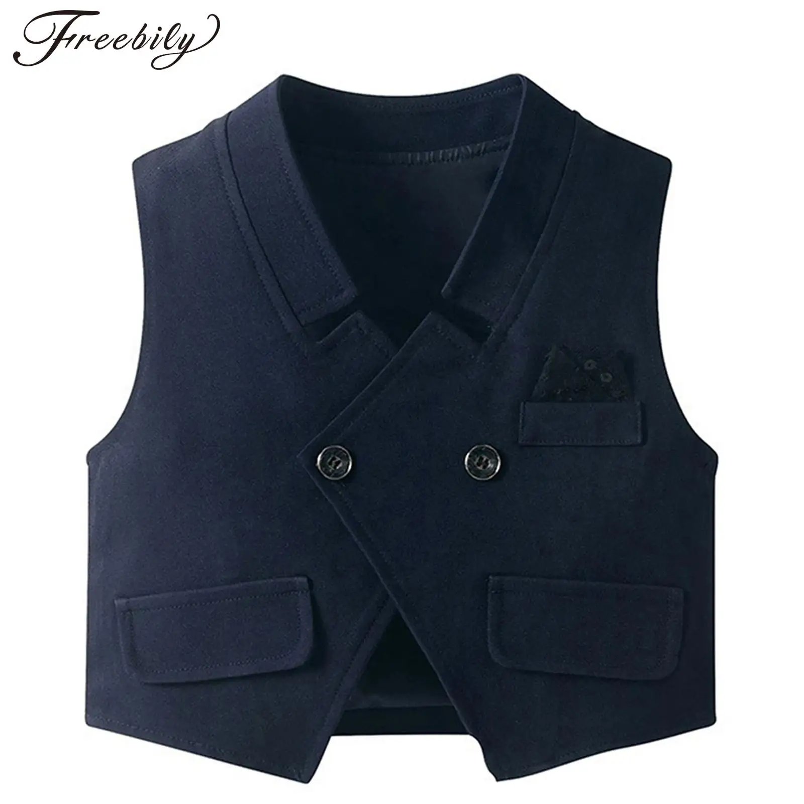 

Boy's Gentleman Striped Shirt Boy's Formal Suits School Uniforms Kids Outfit Performance Party Waistcoat Long Pants Sets