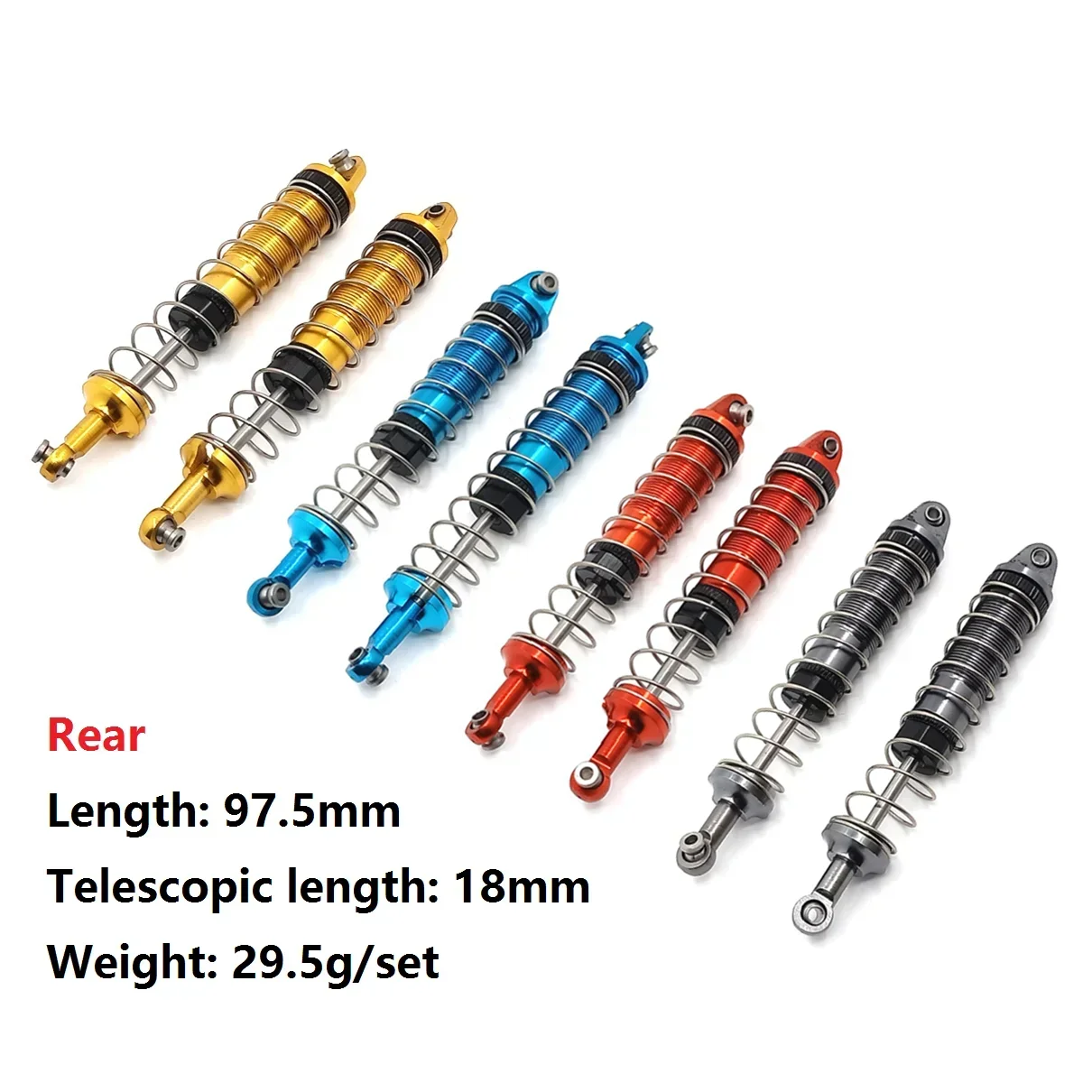 Wltoys 12428 12423 12427 12429 FY-03 4pcs Metal Oil Shock Absorber Damper 1/12 RC Car Upgrade Parts Accessories