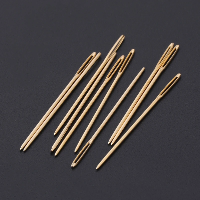 10 pcs 황금 자수 패브릭 크로스 스티치 천 바늘 크기 22 #24 #26 #28 #
