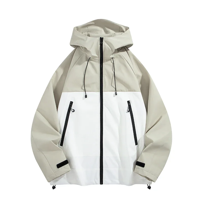 

Trendy Man Windbreaker Jacket Fashion Man Outdoor Waterproof Technical Hooded Jacket Suitable for Wilderness Hiking and Camping