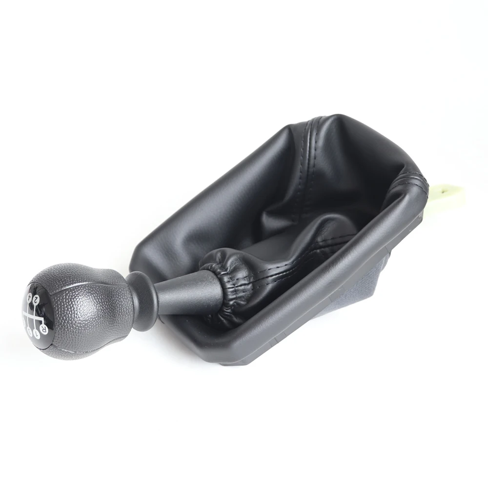 

Car Accessories 5 Speed Leather Manual Gear Shift Knob with Boot Cover Lever Stick For Opel CORSA C Custom