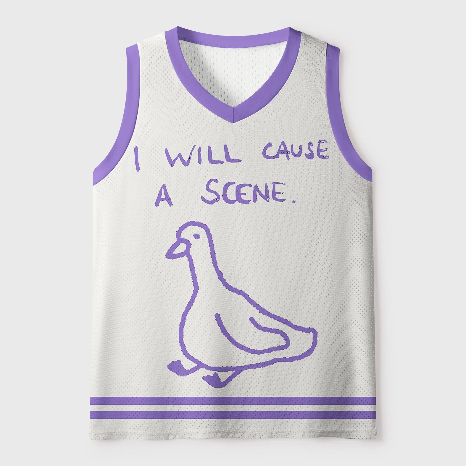 Funny Duck Print Adult and Children's Parent-child Basketball Vest Fun 
