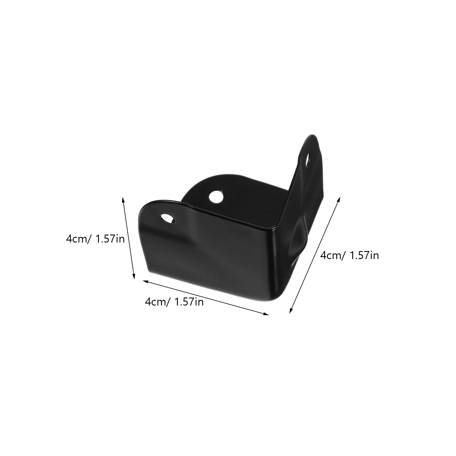 16Pcs 40Mm Black Iron Metal Corner Protectors Triangle Design for Speaker Cabinets Flight Cases Furniture