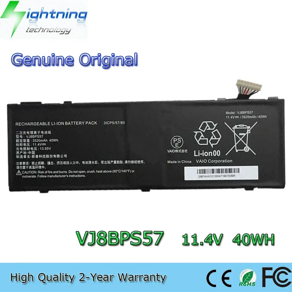 

New Genuine Original VJ8BPS57 11.4V 40Wh Notebook Battery for Sony VAIO S15 2019 Laptopo Series 31CP5/57/80
