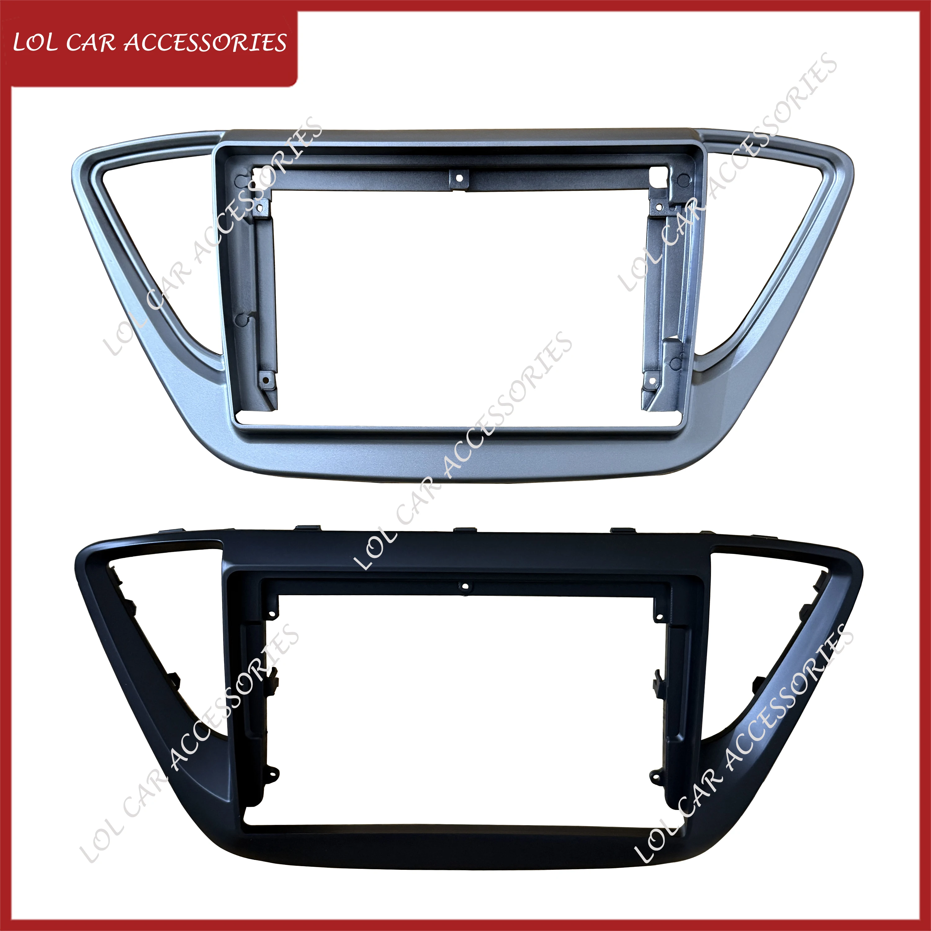 9 Inch For HYUNDAI SOLARIS ACCENT VERNA 2017 2018 Car Radio Fascia Android MP5 Player Panel Frame 2 Din Stereo Dash Cover Trim