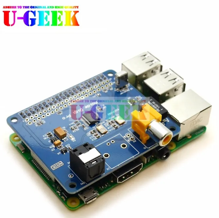 Raspberry PI 4B convient pour AOIDE DIGI PRO, boîtier à double horloge en Fiber coaxiale I2S Turn S/PDIF