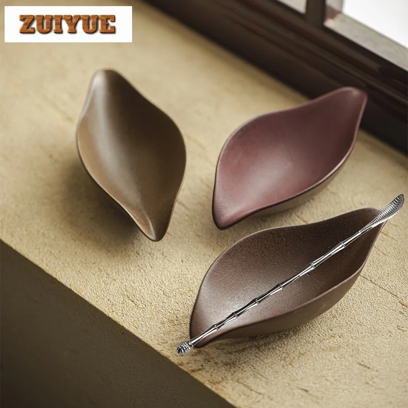 Boutique Coarse Pottery Handmade Tea Spoon Household Creative Leaf Tea Scoop Elegant Shovel Appreciation Ladle for Tea Craft