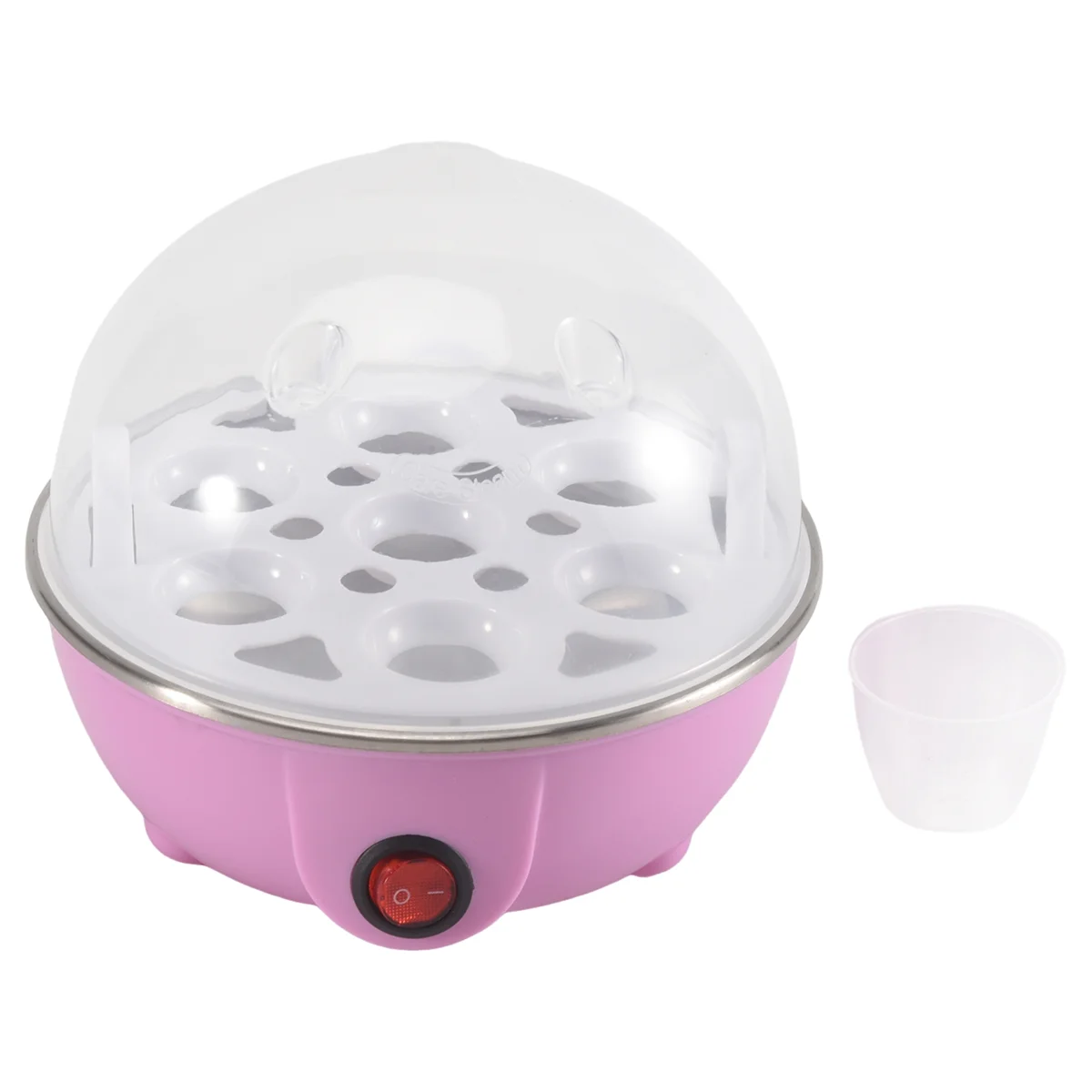 A99U Rapid Egg Cooker: 7 Egg Capacity Electric Egg Cooker for Hard Boiled Eggs, Poached Eggs, Scrambled Eggs Pink EU Plug