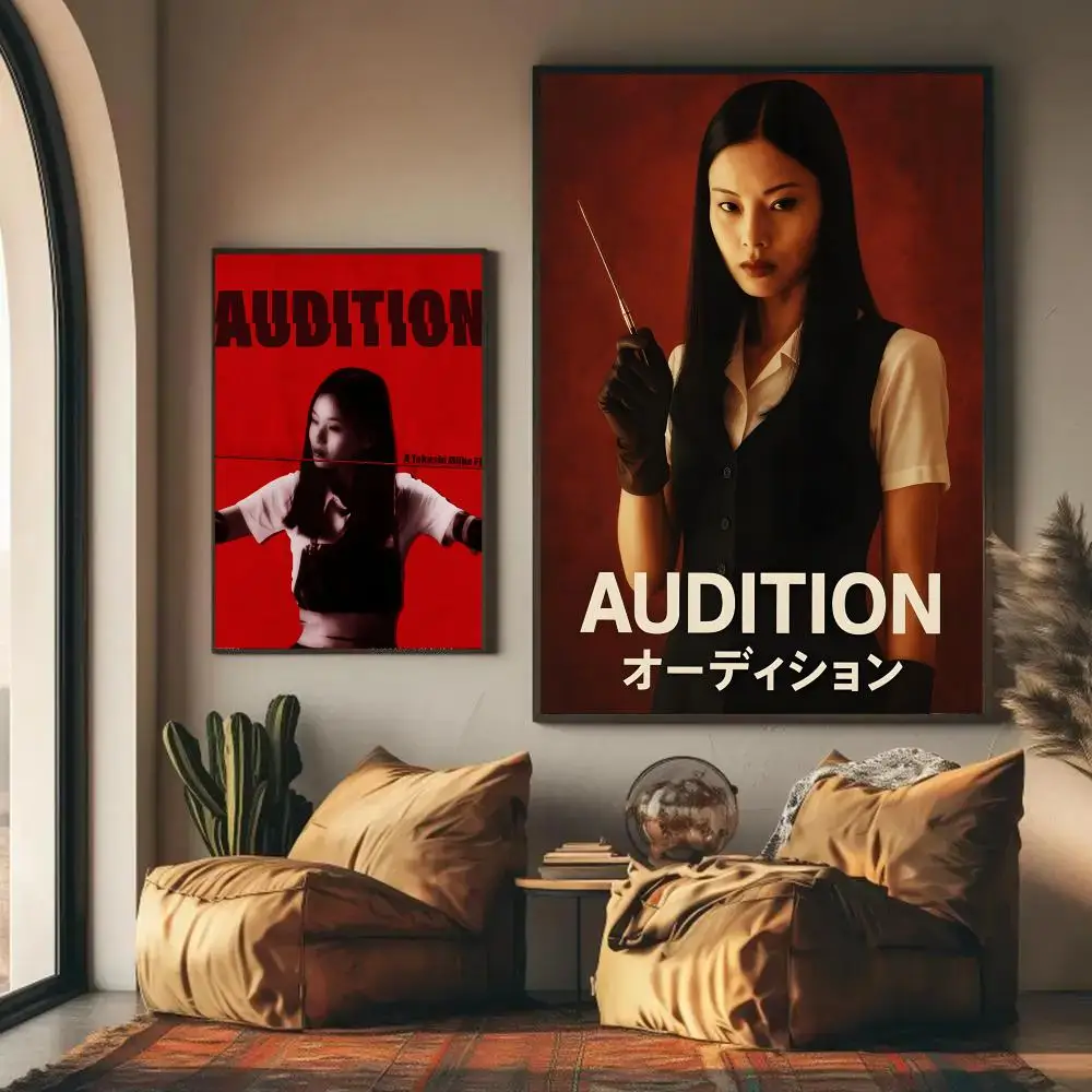Movie A-Audition Poster HD Wall Art Decal Self-Adhesive Aesthetic Decor For Home Living Bedroom Bar Aesthetic