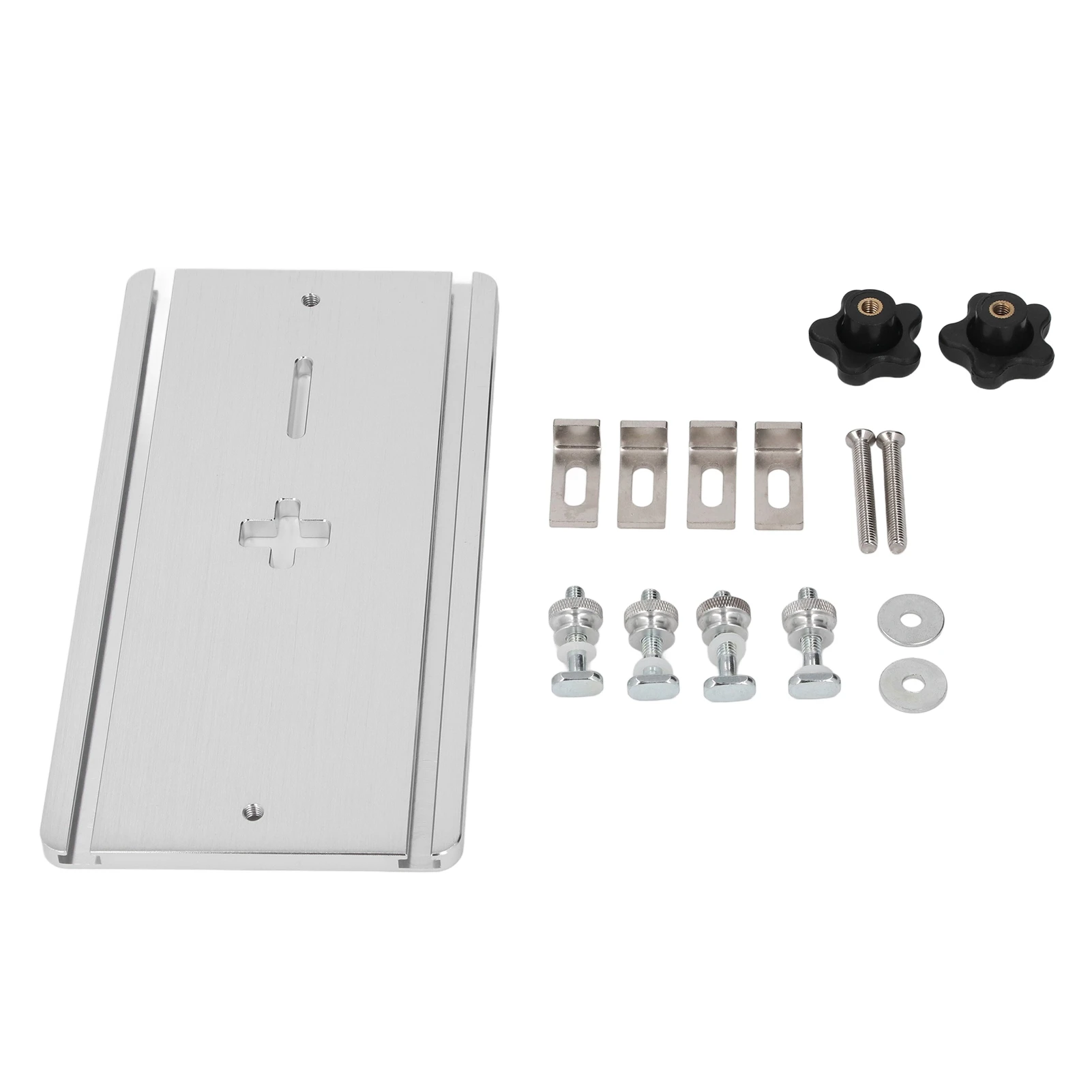 

Electric Jig Saw Flip Board Aluminum Alloy Router Table Insert Plate for Woodworking Jig Saw Board Jig Saw Insert Plate