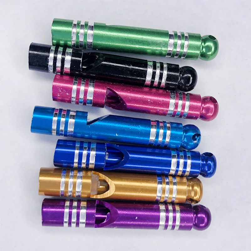 Outdoor Tools Training Whistle Camping Hiking Multifunctional Aluminum Emergency Survival Whistle Portable Keychain