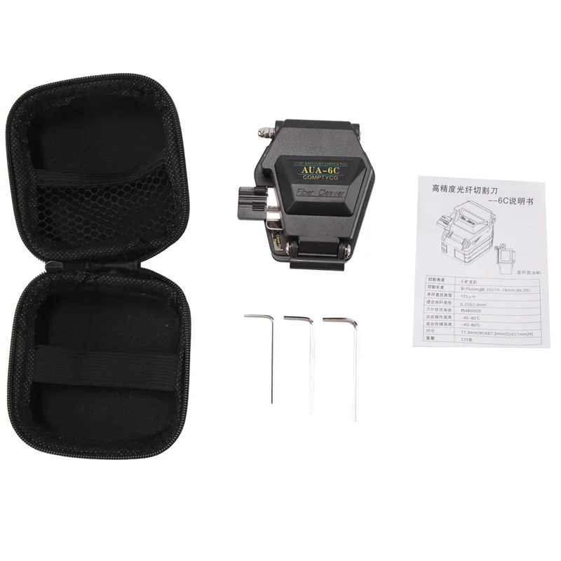A24F-섬유 절단기 AUA-6C 케이블 절단 칼 FTTT 광섬유 칼 도구 커터 고정밀 절단기 16 표면 블레이드