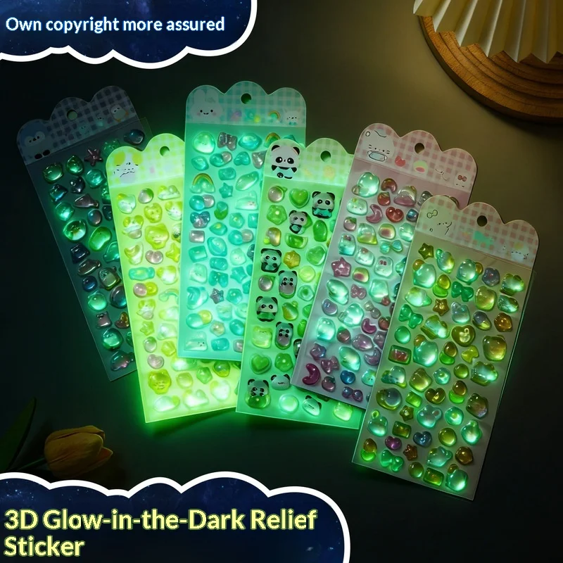 

Светящиеся 3d рельефные наклейки, детские наклейки с героями мультфильмов, украшения для чехлов для телефонов, хрустальные бриллианты, хит продаж в японском стиле