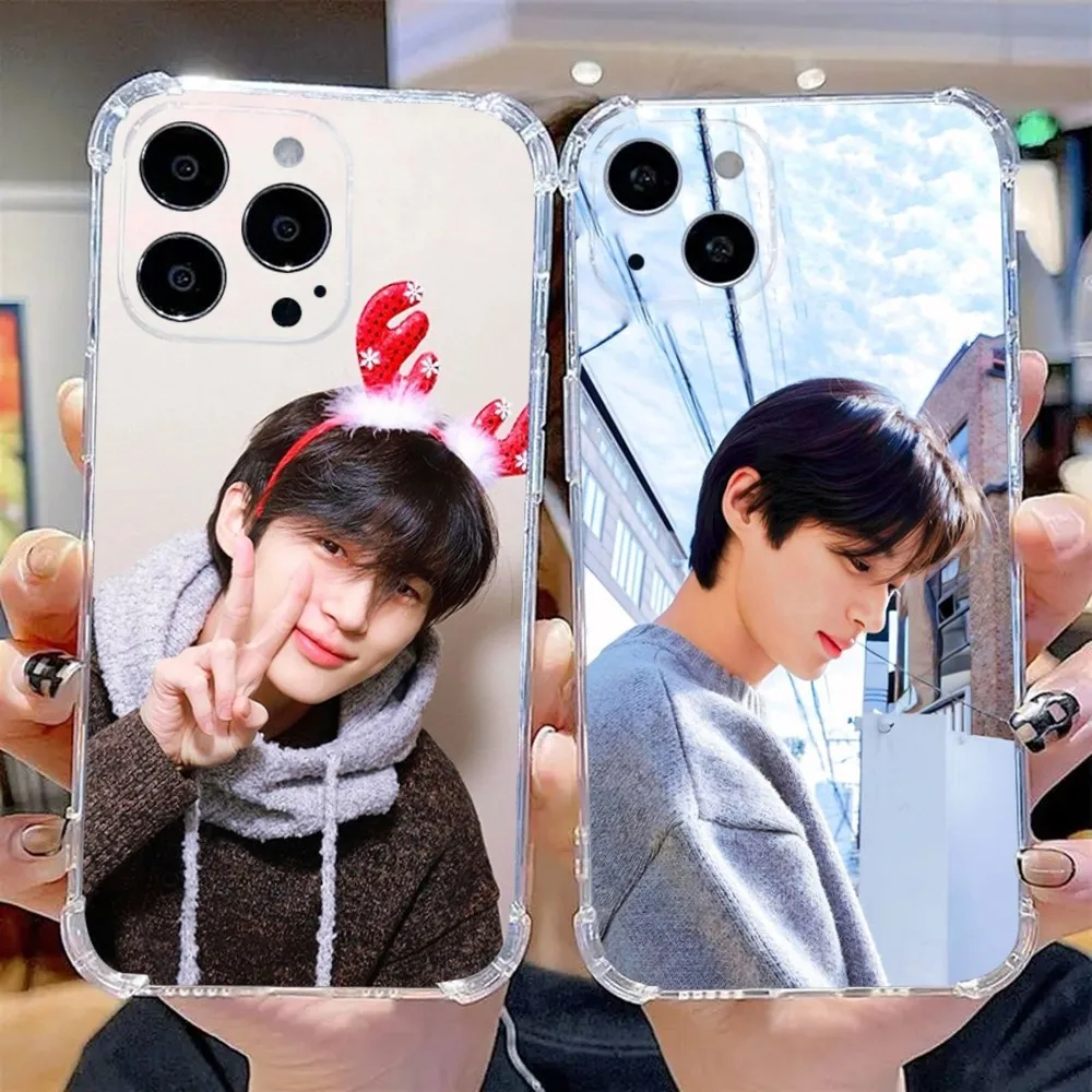 Byeon Woo Seok Model Phone Case For iPhone 15,14,13,12,11 Plus,Pro,Max,XR,XS,X,7,8 Plus,SE,Mini Transparent Silicone Soft