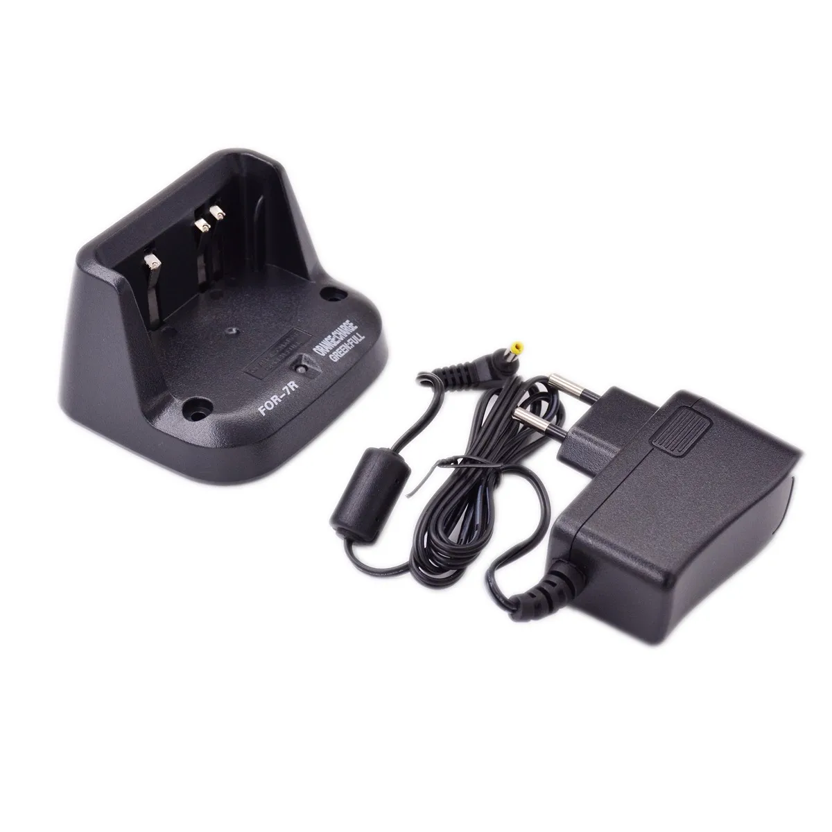 HAM Radio Desktop Charger Tray & AC Plug Adapter for Yaesu VX5R VX6R VX7R Walkie Talkie Power Supply Accessory Replacement