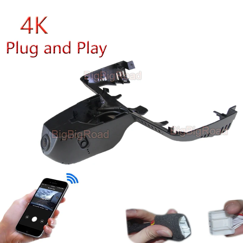 4K Plug And Play Car Wifi DVR Video Recorder Dashcam Dash Camera For BMW X3 IX3 2018 2019 2020 2021 FHD 2160P Wide Angle