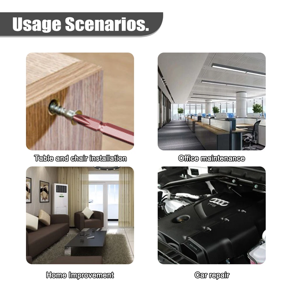 10 قطعة 65-200 مللي متر المزدوج نهاية مفك رئيس بت S2 الصلب Ph2 الصليب بت قوي المغناطيسي صلابة عالية عزم الدوران دفعة رئيس مجموعات