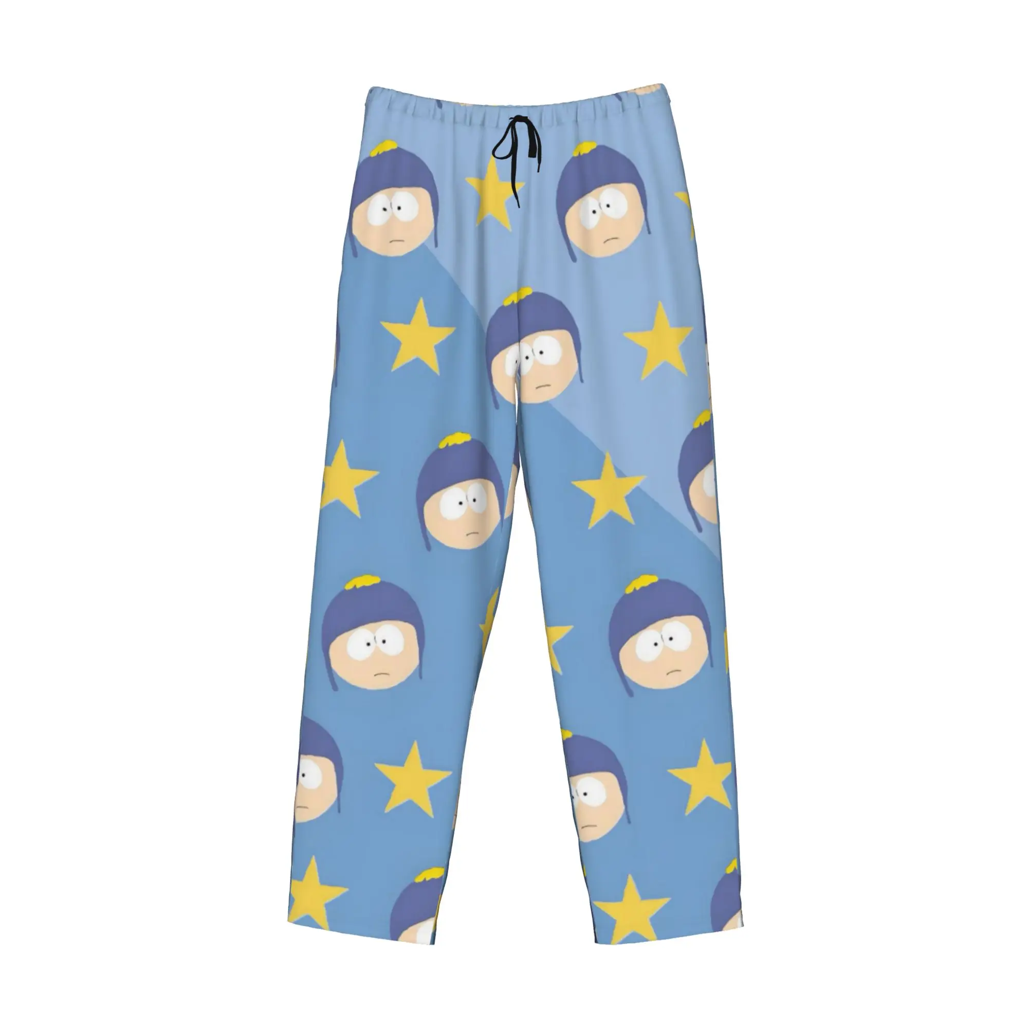 Custom E-Ericed Cartoon Pajama Pants Men Kennyed Kyled Staned Anime Sleepwear Lounge Sleep Bottoms Stretch with Pockets - view 3