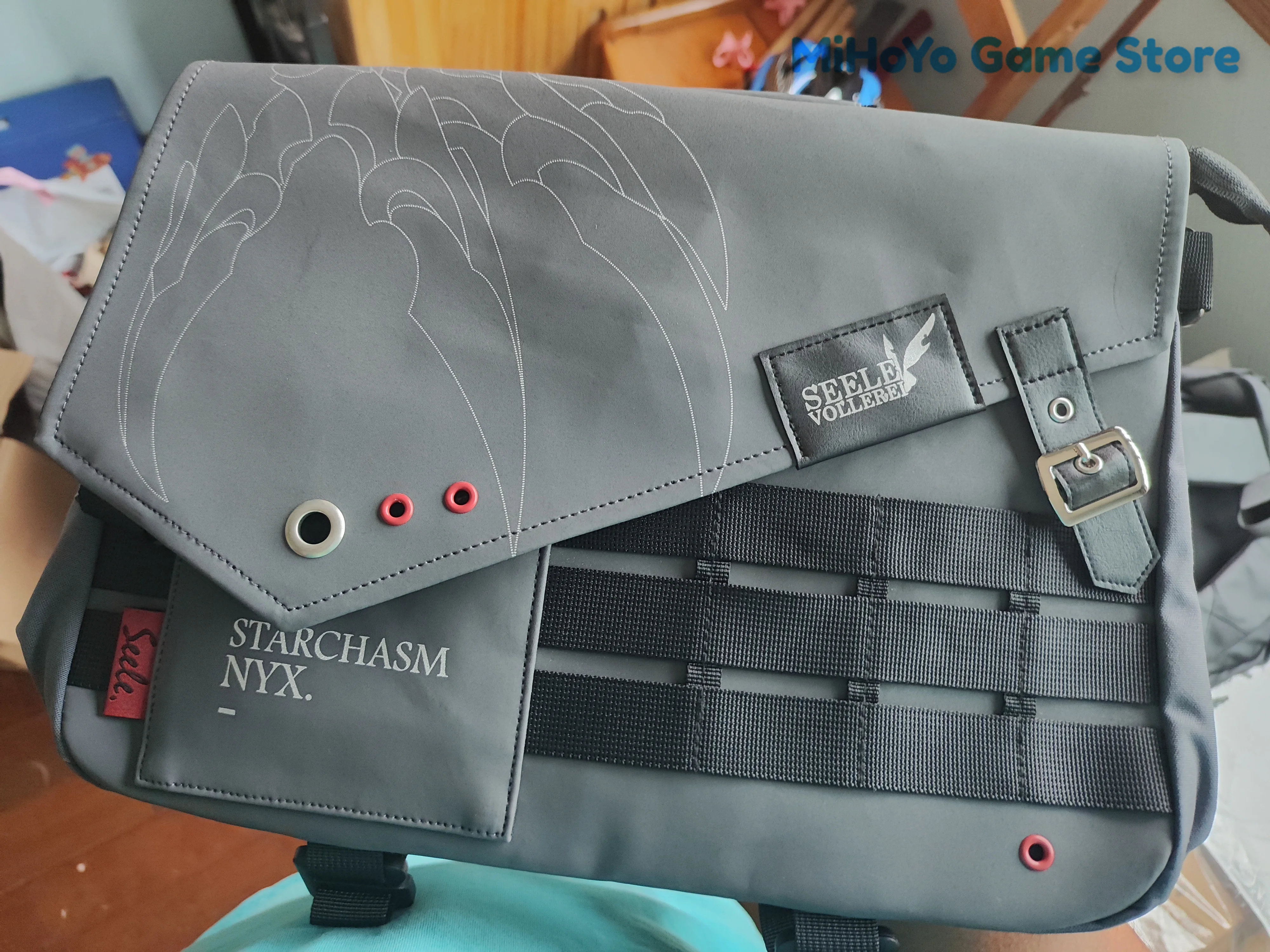 حقيبة سيلي الرسمية الأصلية هونكاي إمباكت 3 حقيبة كتف مفردة Seele Vollerei حقيبة Starchasm Nyx موضوع تأثيري للجنسين #4