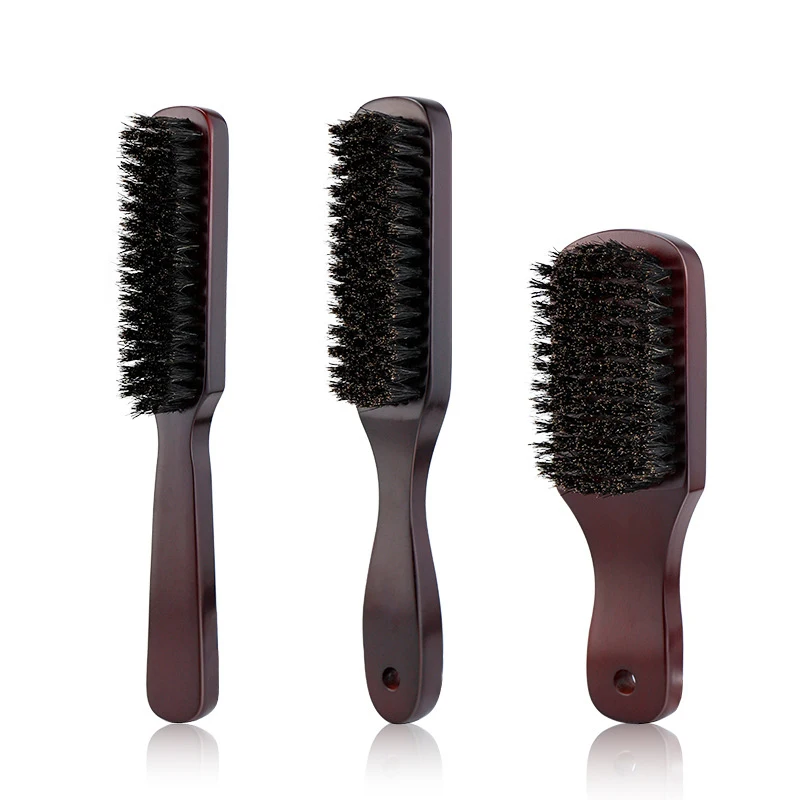 Slick Back Hairbrush Hairstyling Comb Beauty Tool Bristle Wooden Smooth Hairdressing Practical Smoothing Detangling Combs