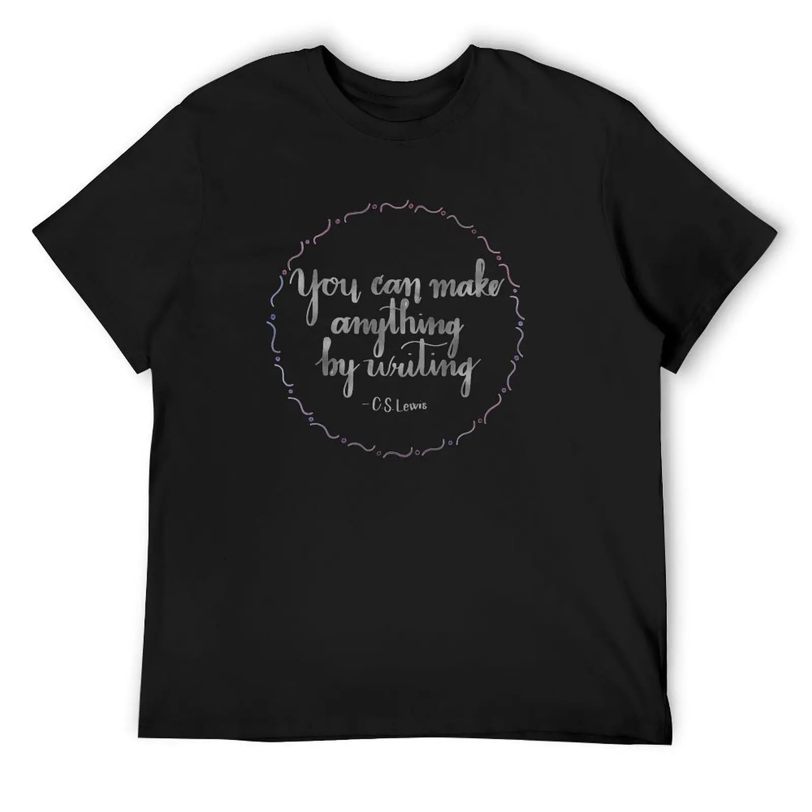 

Anything By Writing T-Shirt graphic t shirt vintage tees summer tops mens clothing