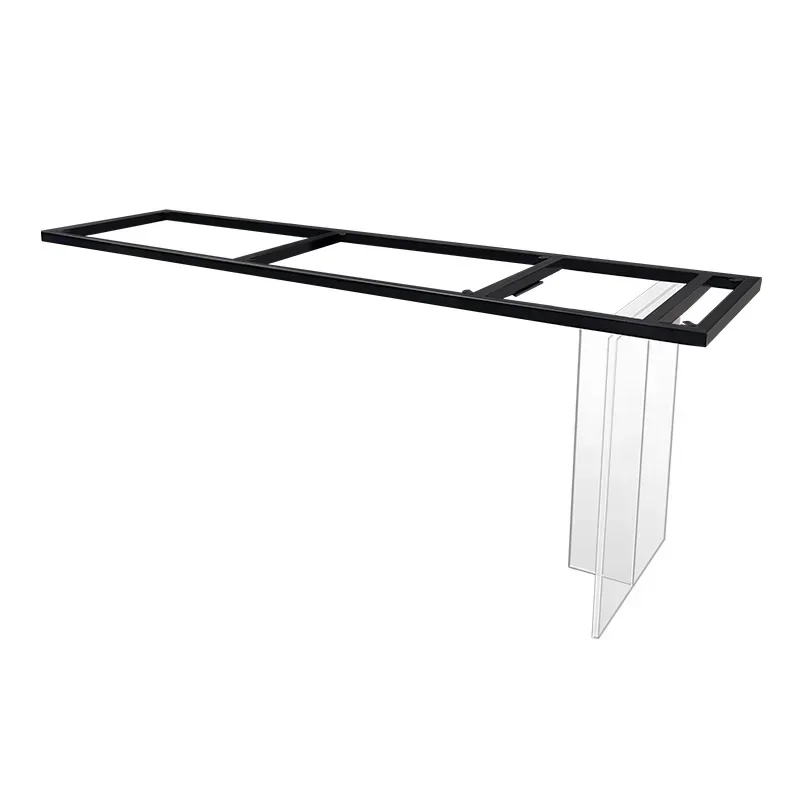Embroidered steel shelf table legs bracket acrylic table rack island table legs