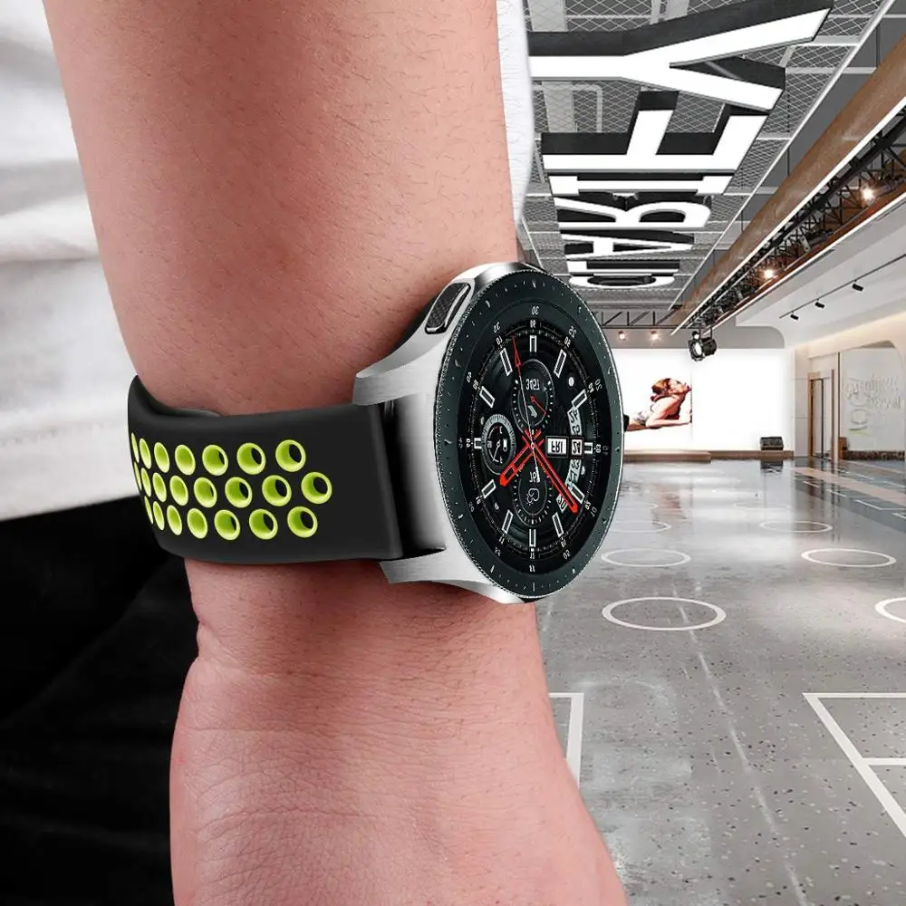 20mm 22mm Strap for Samsung Galaxy watch 4/5/pro/classic active 2 Gear s3 silicone bracelet correa HUAWEI watch GT 2e 3 Pro band image 5
