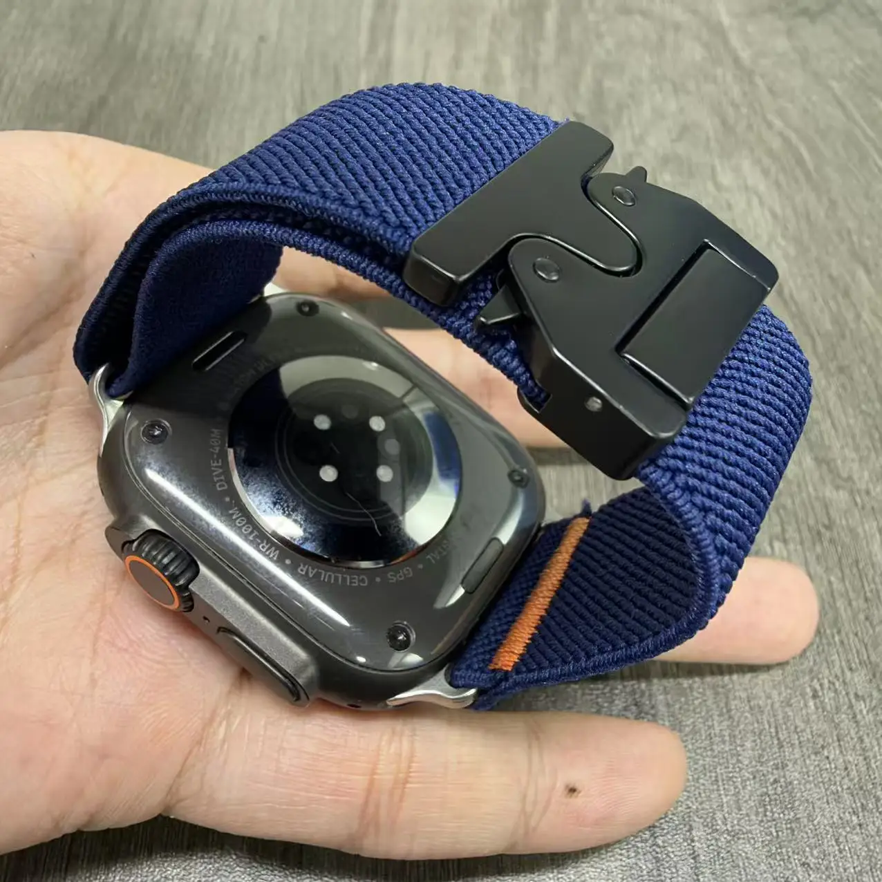 Braided Elastic Nylon Strap for Apple Watch Ultra 2 Band 49mm 46mm Bracelet Metal umbrella button for IWatch Series11 10 9 8 7SE