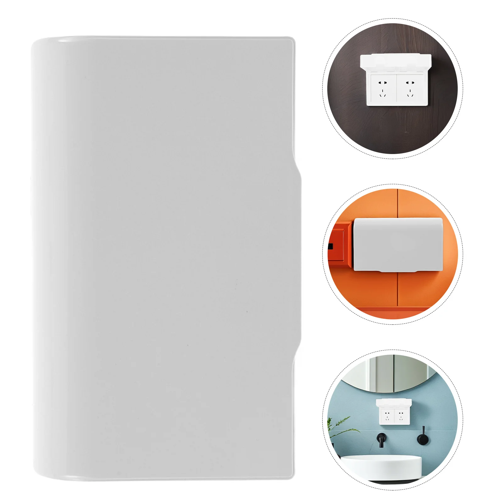 

Набор из 3 водонепроницаемых защитных накладок для двойных розеток, для настенных розеток в влажных помещениях дома